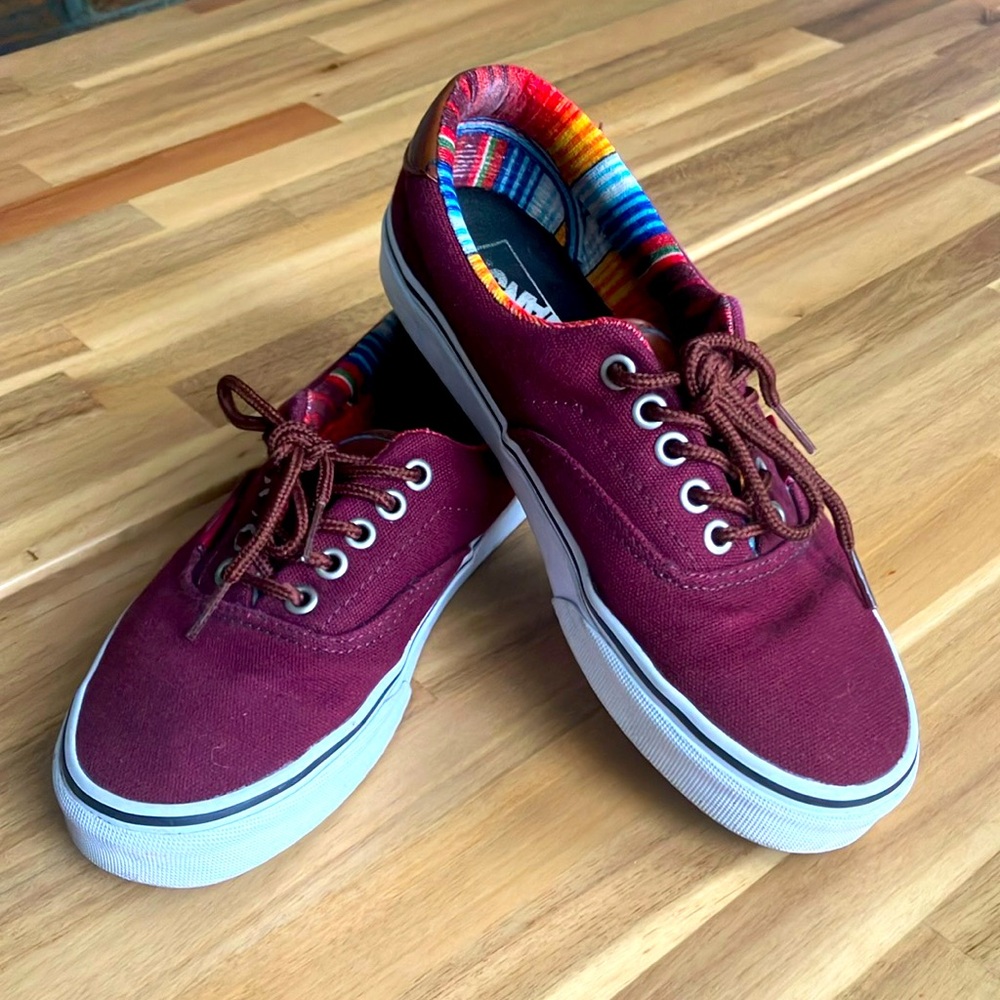 Vans, size 8, Burgundy, special edition